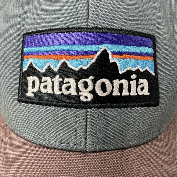 Patagonia Hat One Size P6 Logo Trucker Snapback Adjustable Mesh Canvas Cap PLGY - Picture 2 of 12